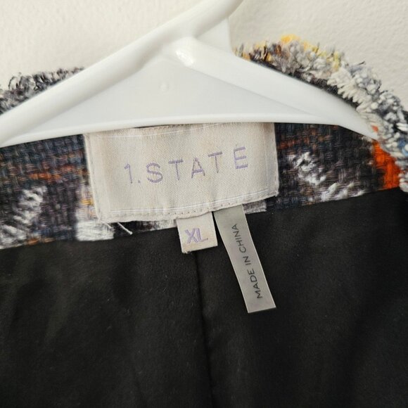 Women's XL 1. STATE Abstract Blazer - Picture 3 of 6